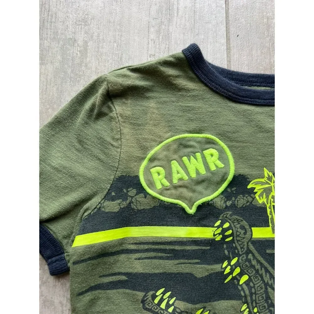 GAP Lot Set of 2 Boys Kid Youth Short Sleeve Casual Graphic T-Shirt School S 6-7